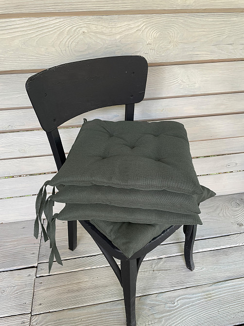 Подушка для стільців (38x38х5 см) Decorator Sawana колір хакі 84-036 Київ - фото 8