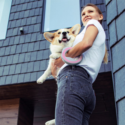 Поводок для собак WAUDOG R-leash светоотражающая лента XS-M до 40 кг 2.9 м розовый (81277) Винница - изображение 10