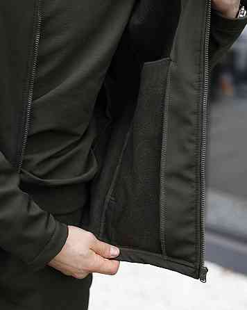 Мужская куртка хаки демисезонная с капюшоном Pobedov Shadow V2 Киев