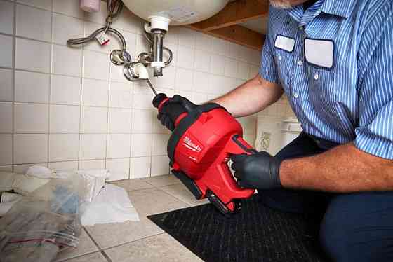 Машина прочистна акумуляторна MILWAUKEE, M18 FDCPF10-201C, трос 10м (+зар.пр.,1акум.Х2Аг, відро) Одеса