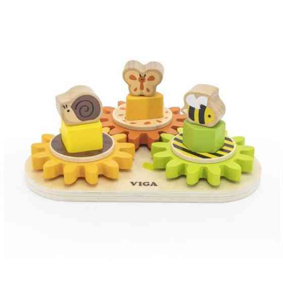 Розвивальна іграшка Viga Toys Звірята на шестерінках (44690) Харків