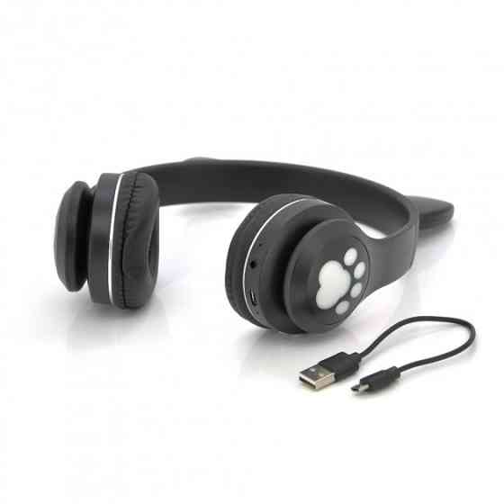 Бездротові навушники Bluetooth Cat Ear VZV-28M Led, Black Киев
