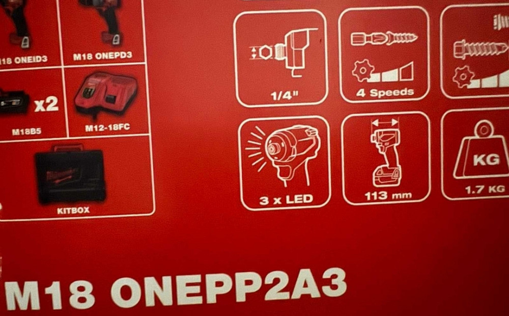 Дрель и Гайковерт Milwaukee M18 fOnepp2A3-502x НОВЫЙ! Харьков - изображение 2