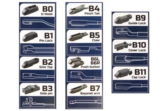 Щетка стеклоочистителя бескаркасная 53 см (21) Bolid Ultra (11 адаптеров) Винница