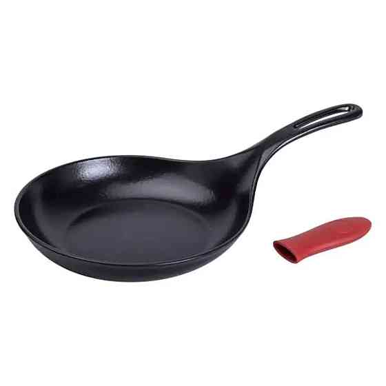 Чавунна сковорода з силіконовою ручкою Ø24,5 см для електричної та газової плити 1 л HP-1-13 Коломия