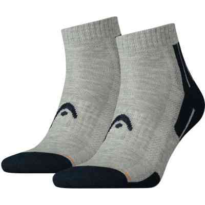 Носки Head Qperformance Quarter 741018001-650 2 пари Сірий/Синій 35-38 (8718824326856) Винница