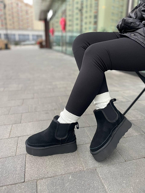 PLPS Угги жіночі PLPS 5854-13 чорні (зима, замша натуральна) (5681) Коломия - фото 4