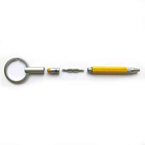 Ручка-брелок Troika Micro Construction жовта Рівне