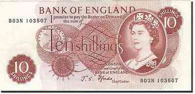 Великобританія/Great Britain 10 shillings (1960-1964) Pick 373 Полтава