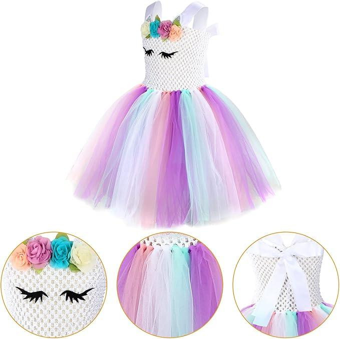 Платье Единорога на 5–6 лет с пышной юбкой, обручем, крылышками, карнавальный костюм на День рождения Хэллоуин Киев - изображение 8