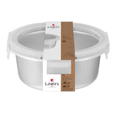 Пищевой контейнер Bergner Go Lovers з нержавіючої сталі круглий 690 мл (BG-36315-GY) Винница