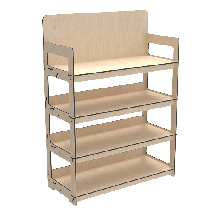 Стеллаж из фанеры EKOSTAR 800х450х1400 Киев - изображение 3