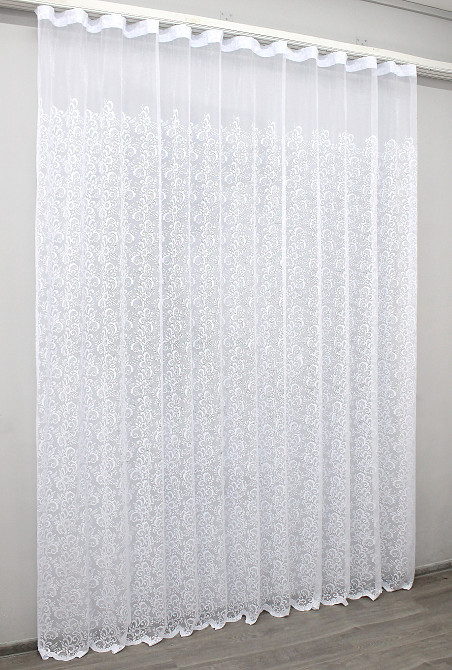 Тюль VR-Textil 1359т Преміум Жакард Білий 300х270 см (42-0100) Київ - фото 4