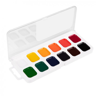 Акварельные краски Yes Orange Line 12 кольорів б/п (110299) Винница - изображение 2