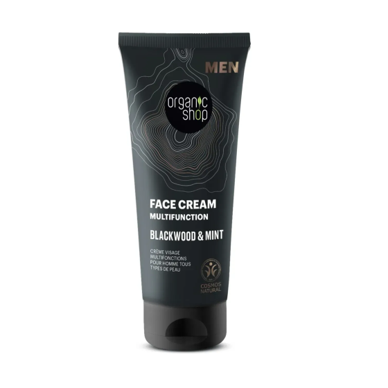Крем для лица мультифункциональный Blackwood and Mint MEN Organic Shop 75 мл Винница
