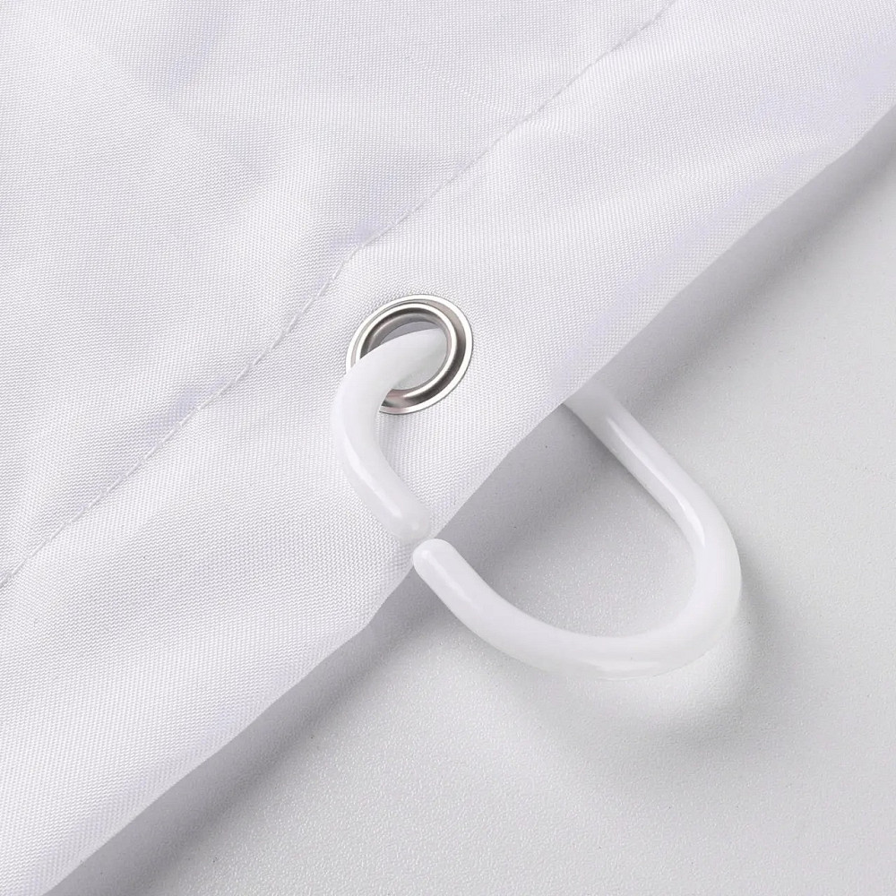 Шторка для ванны из полиэстера водонепроницаемая с кольцами Bathlux 180x180 см , занавеска для ванной комнаты Каменец-Подольский - изображение 6