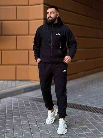 Мужской костюм из флис- полара L-XL, Черный Одесса