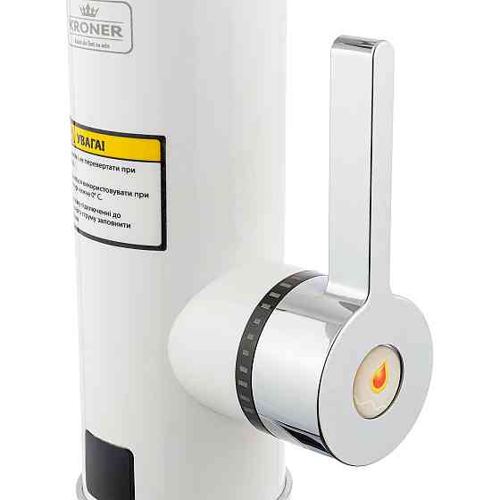 Кухонний кран з електронагрівом Kroner KRM Volt - CW189 з дисплеєм Київ