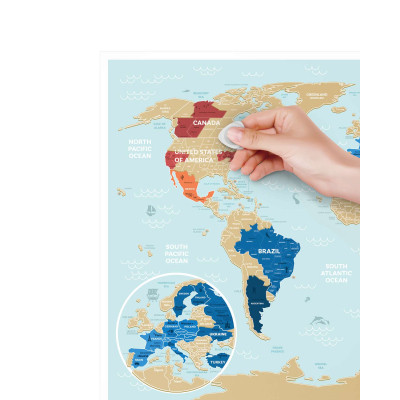 Скретч карта 1DEA.me Travel Map Holiday Lagoon World (13052) Винница - изображение 3