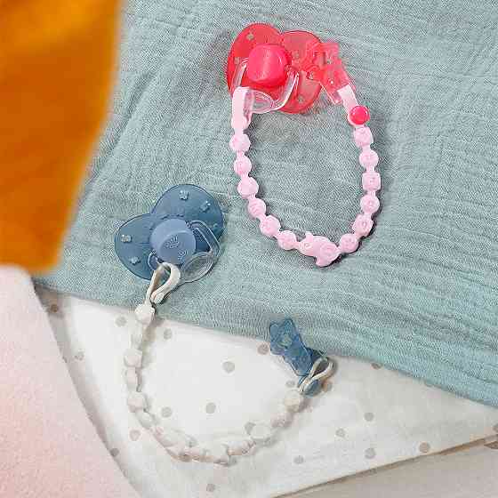 Пустушка для ляльки Baby Born на кліпсі (блакитна) Дніпро