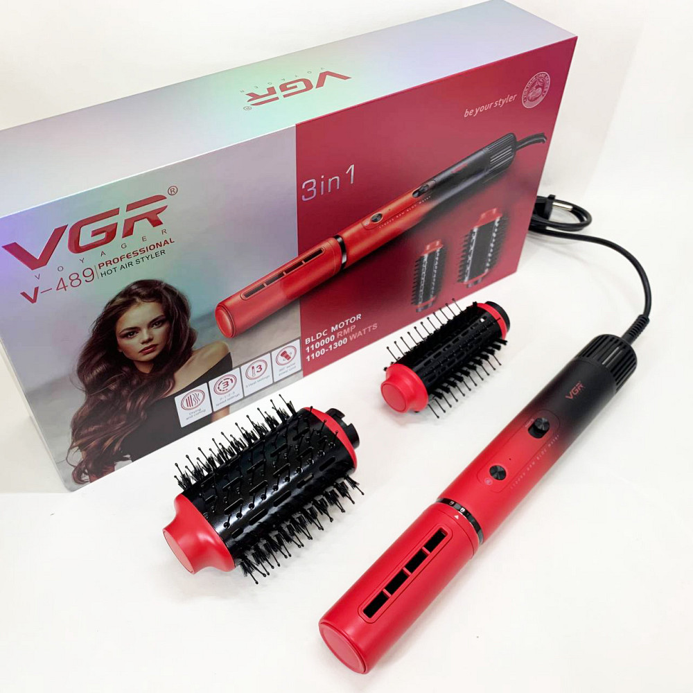 Фен-расческа для создания прически, Фен для укладки волос унивесальный Фен волос с режимами MS-73 Ивано-Франковск - изображение 2