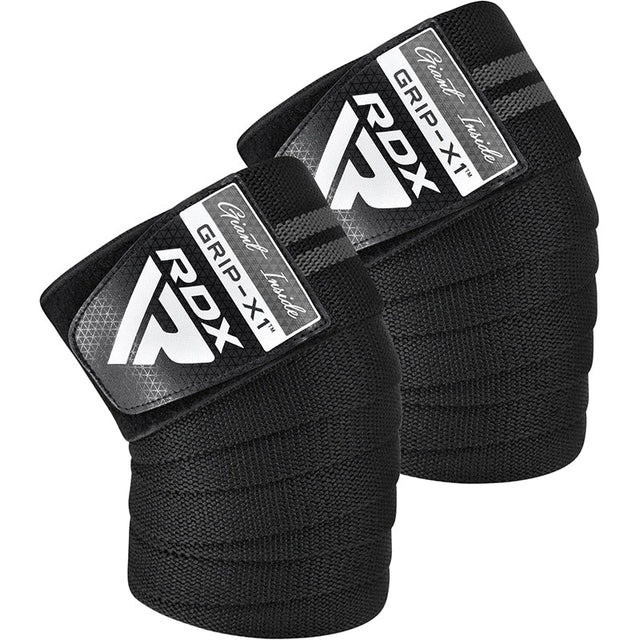 Бинти на коліна RDX KR11 GYM Knee Wrap Black/Grey Каменское - изображение 1