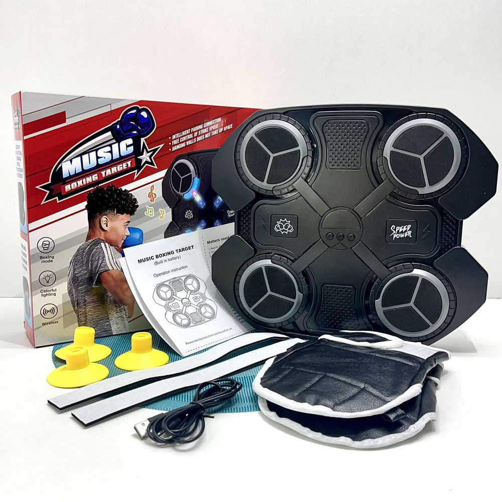 Бокс електронний usb + акумулятор 2 рукавички звук світло Чорний (2021-7B) Чернігів - фото 10