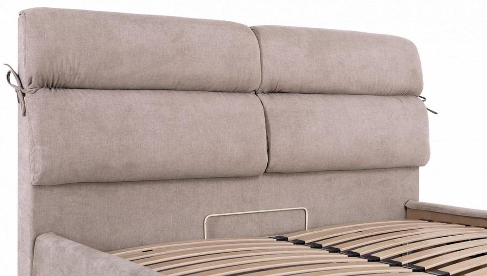 Ліжко Edinburgh Comfort 140 х 200 см Місті Mocco З підйомним механізмом та нішою для білизни Мокко Дніпро - фото 20