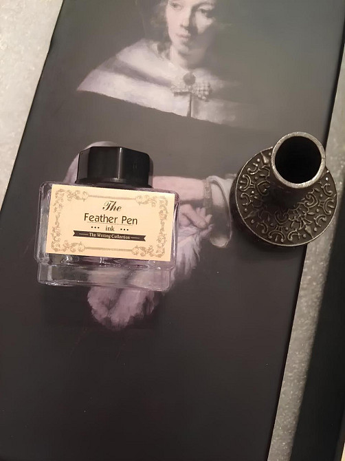 Подарунковий набір з пір’яною ручкою та чорнильницею RESTEQ — стильний аксесуар для письма, натхнення та естетики Київ - фото 5