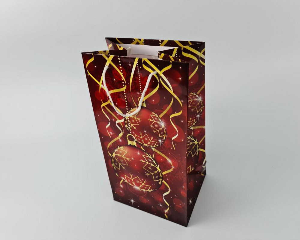 Новогодний ,картонные пакеты с ручками под Вазу 18,5*37*15  -02 (12 шт) Харьков - изображение 3