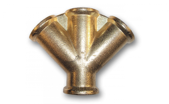 Трійник 4 x РВ 3/8", латунь, SP029 Київ