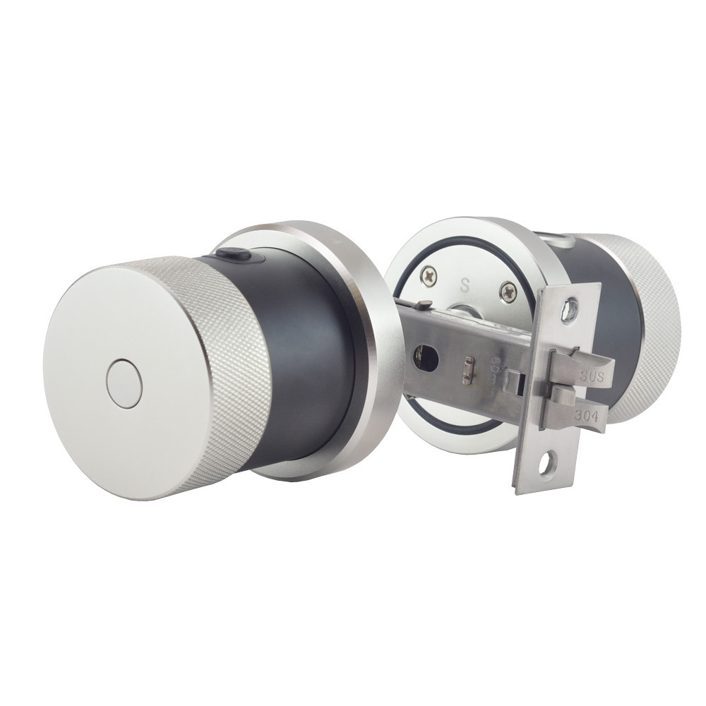 Замок біометричний автономний Trinix TRL-5106BTF Silver з Bluetooth, зчитувачем відбитків пальців і карт Mifare (65-00022) Киев - изображение 5