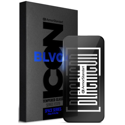 Стекло защитное Armorstandart Space Black Icon Apple iPhone 14 Pro (ARM63562) Винница - изображение 1