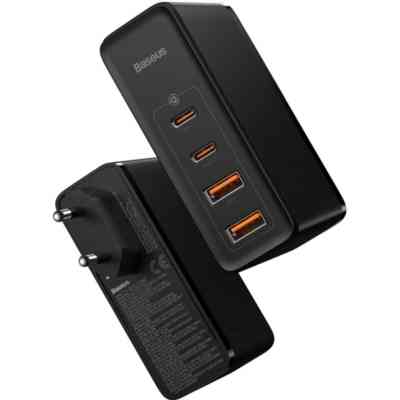 Зарядное устройство Baseus 2xUSB 100W GaN (2xUSB-C+2xUSB-A) black (CCGAN2P-L01) Винница