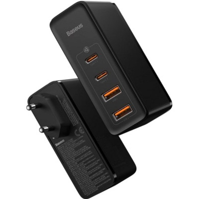 Зарядний пристрій Baseus 2xUSB 100W GaN (2xUSB-C+2xUSB-A) black (CCGAN2P-L01) Вінниця - фото 6
