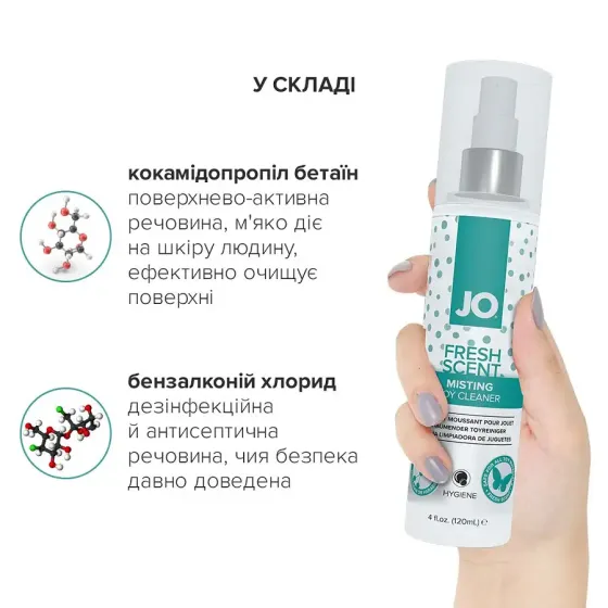 Засіб для чищення System JO Fresh Scent Misting Toy Cleaner (120 мл) з ароматом свіжості Львів