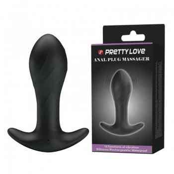 Анальна пробка - Pretty Love Anal Plug Massager Black Sex Aura Київ