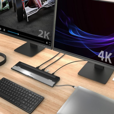 Порт-репликатор J5create Dock-Station USB-C 10-in-1 (HDMI/PD/USB-A/USB-C/LAN/картридер/audio) (JCD542-N) Винница - изображение 3