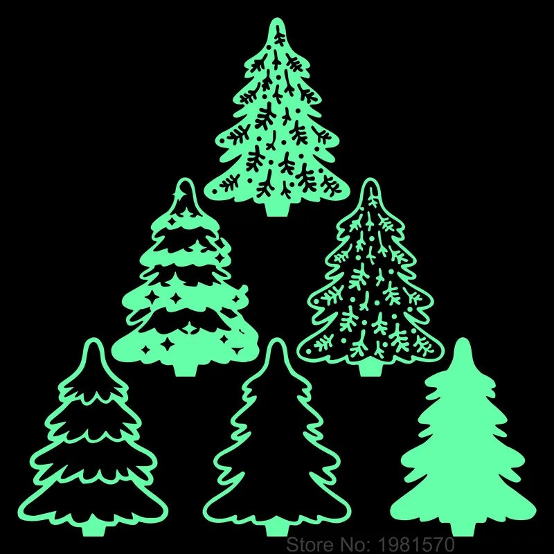 Наклейка елки 15 на 15см салатовый Киев - изображение 2