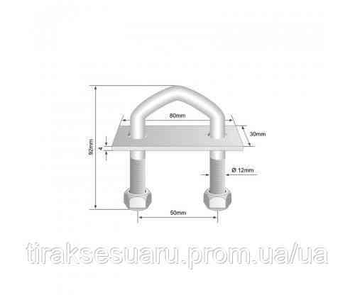 Петля такелажна UPT90 Петля на тент-штору Скоба бортова тентова Луцьк
