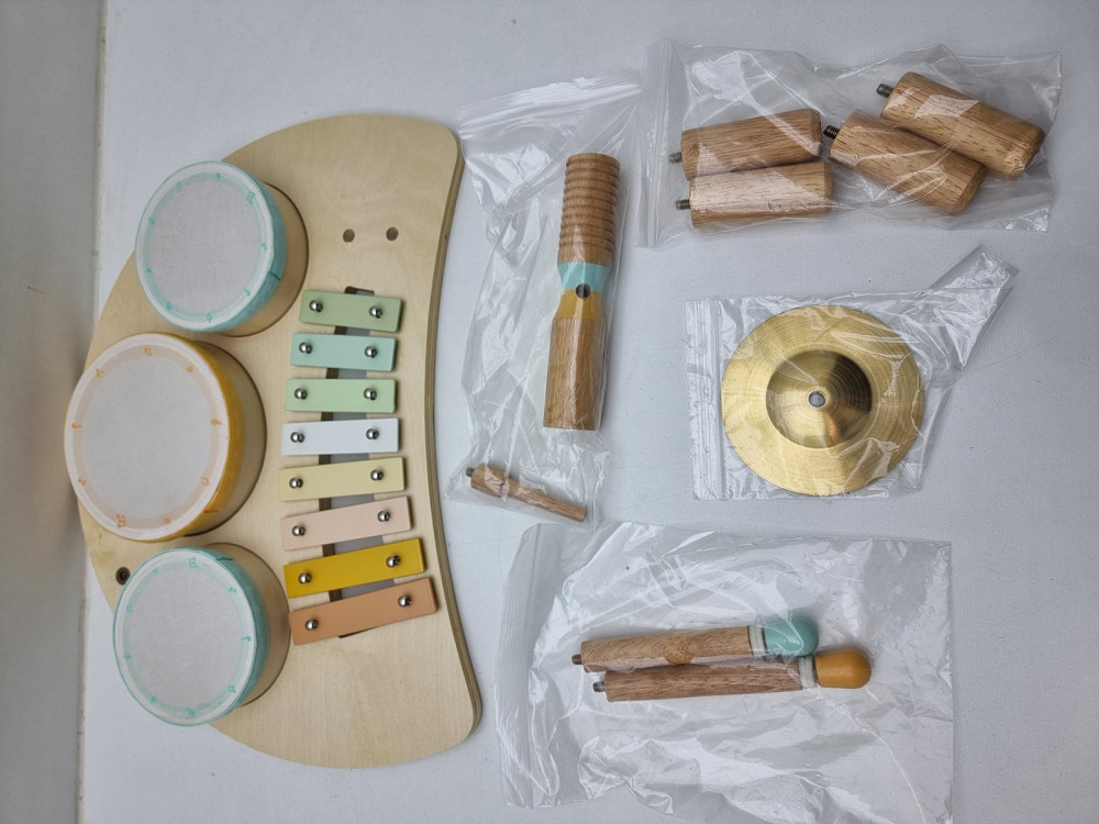 Іграшкова барабанна установка Монтенсорі без паличок Луцьк - фото 4