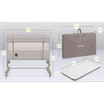 Ліжечко Lionelo приставне Aurora Beige Sand (LO-AURORA BEIGE SAND) Вінниця