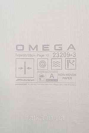 Шпалери вінілові на флізеліні AdaWall Omega1.06х10 геометрія 3д фігури смуги бежево-сірі 23209-3 Київ