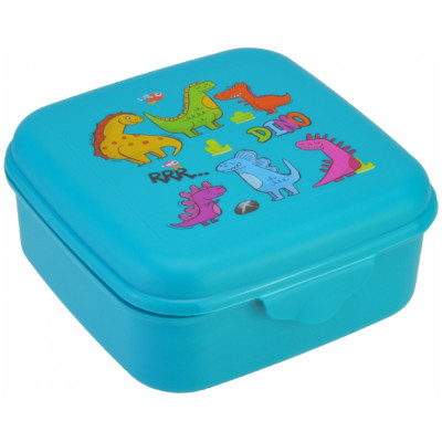 Ланч-бокс дитячий Economix DINOS 850 мл, бірюзовий (E98394) Вінниця - фото 1