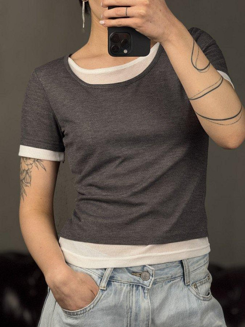 Женская футболка trash  ДЛ7175 Одесса - изображение 2