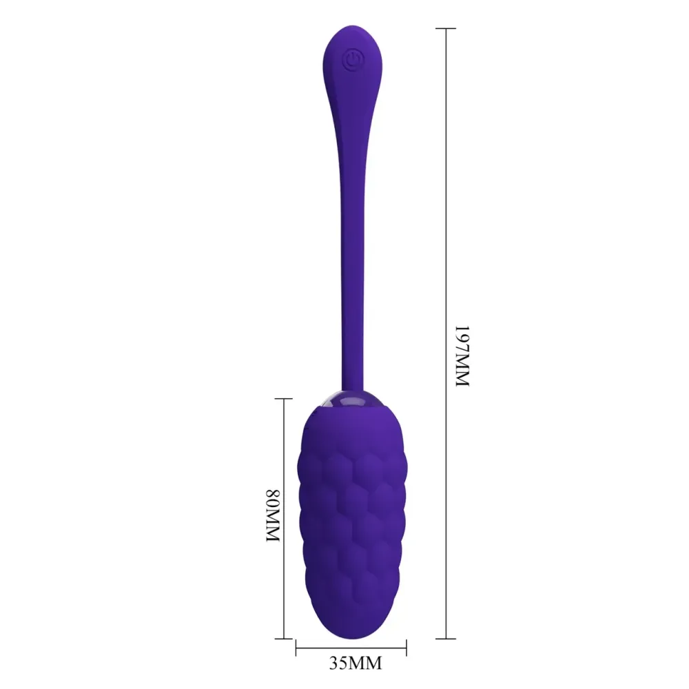Виброяйцо с рельефным дизайном Pretty Love - MARINA EGG Purple, BI-014708-3 Sex Aura Киев - изображение 9