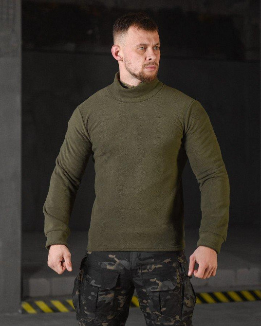 Гольф флисовый олива ВТ4790 Одесса - изображение 1