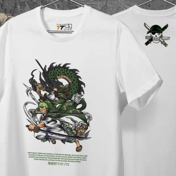 Футболка для подростка мальчика с принтом Ван Пис Zoro Rononoa WE Размер 160 Anime10261 Днепр