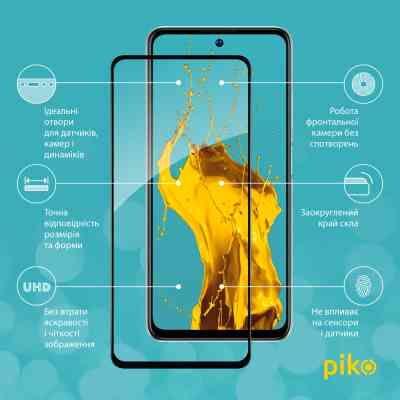 Скло захисне Piko Full Glue ZTE V40S Black (1283126575709) Вінниця