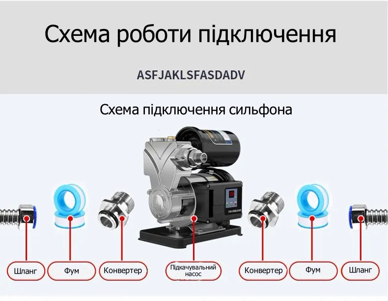 Насос для підвищення тиску WEIMEHG 680 Вт (933188067) Київ - фото 9